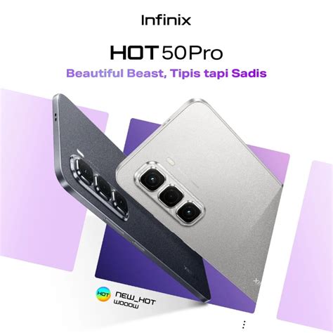 Jual Infinix Hot 50 Pro 8 256 GB AMOLED Display Garansi Resmi 1 Tahun Infinix Indonesia