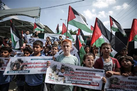 Gaza Children Protest Against Israeli Blockade