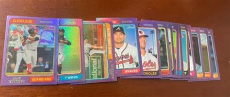 Topps Heritage Chrome Purple Refractor Finish Your Set You