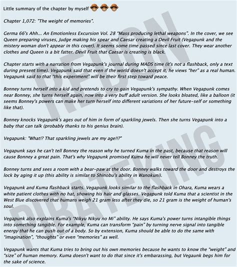 Spoliers One Piece chapter 1072 : r/Piratefolk