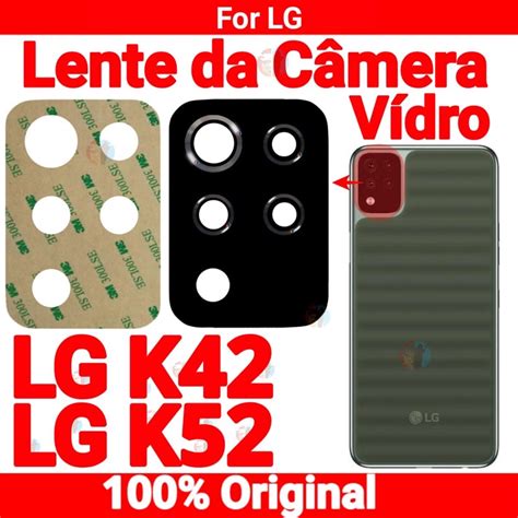 Vidro da Camera LG K42 K52 Lente da Câmera Traseira Vidrinho Traseiro