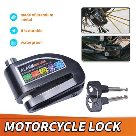 Hot Motorcycle Alarm Lock Motorbike Anti Theft Lock Wheel Disc Brake