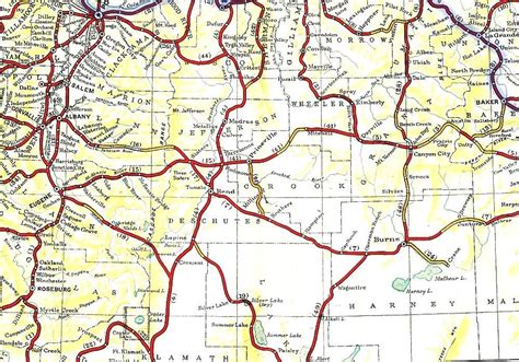 State Highways In Oregon Oregon State Highway Map
