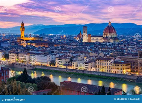 Florence Cityscape In Tuscany Italy Stock Image Image Of Tours