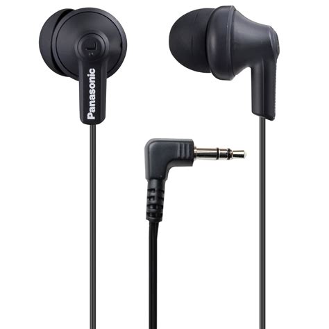 Panasonic Ergofit In Ear Earbud Headphones Matte Black Rp Hje120 Ka