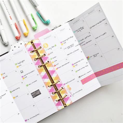 Personal Planner Inserts Mo P Double Foldout Undated Monthly