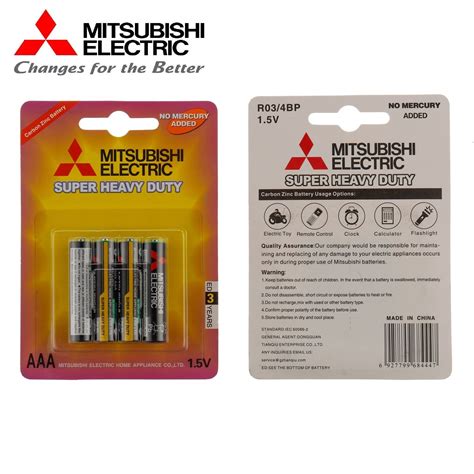 Mitsubishi Aaa Heavy Duty R Carbon Zinc V Dry Cell Battery Reloj