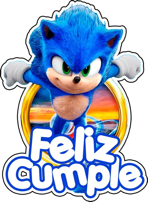 Nuevo Kit de cumpleaños de SONIC Gratis para imprimir