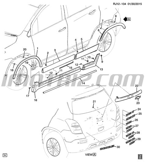 Emblema Compuerta Trasera Chevrolet Tracker Marca Chevrolet