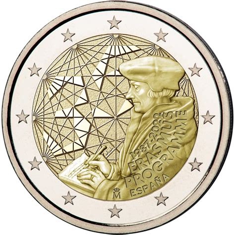 Euro Coin Th Anniversary Of The Erasmus Programme Spain