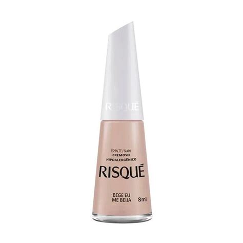 Esmalte Risqué Nude Cremoso Bege Eu Me Beija 8ml Drogal Farmácia