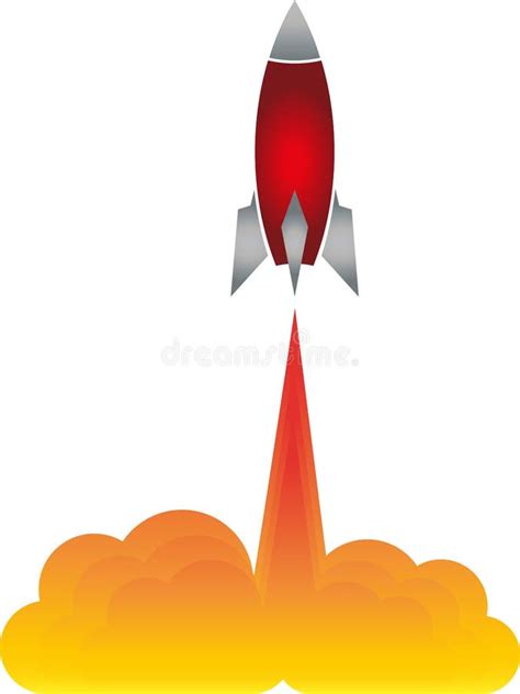 Logotipo De Rocket E De Nuvem De Foguete E De Partida Ilustra O Do