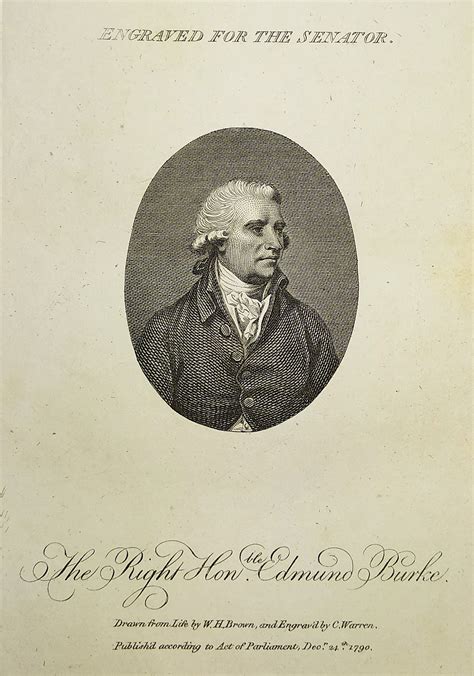 The Right Honourable Edmund Burke Antique Print Map Room