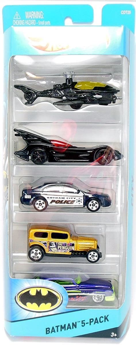 Hot Wheels Batman 5 Pack Batimovil 2015 Cdt28 Mercado Libre