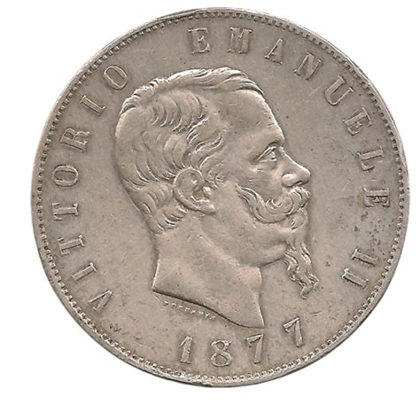 5 Lires 1877 Italie Numisouest