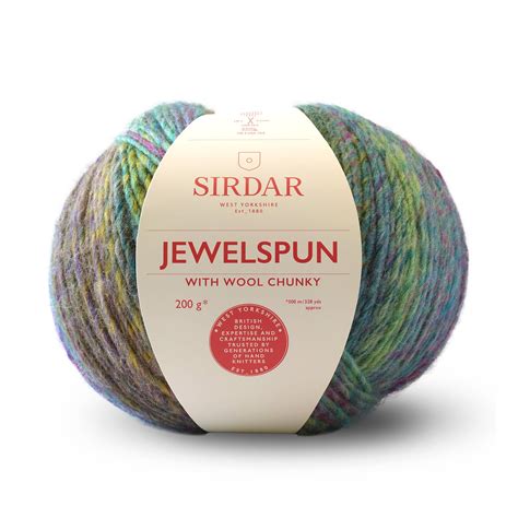 Sirdar Emerald Shore Jewelspun With Wool Chunky Yarn 200g Hobbycraft