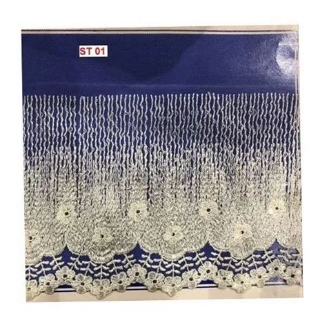 White Polyester Net Embroidery Lace At Rs Meter In Delhi Id