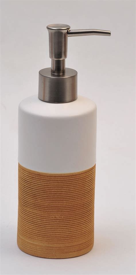 Soap Dispenser Collection Ecobio White Bamboo Soap Dispenser Bamboo