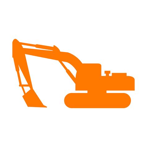 Excavator illustrated on background 4396568 Vector Art at Vecteezy