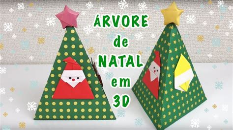 Origami Árvore De Natal Em 3d Passo A Passo Youtube