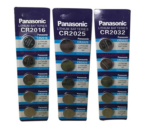 15Pcs Original Brand New Battery For PANASONIC Cr2032 Cr 2025 Cr2016 3v