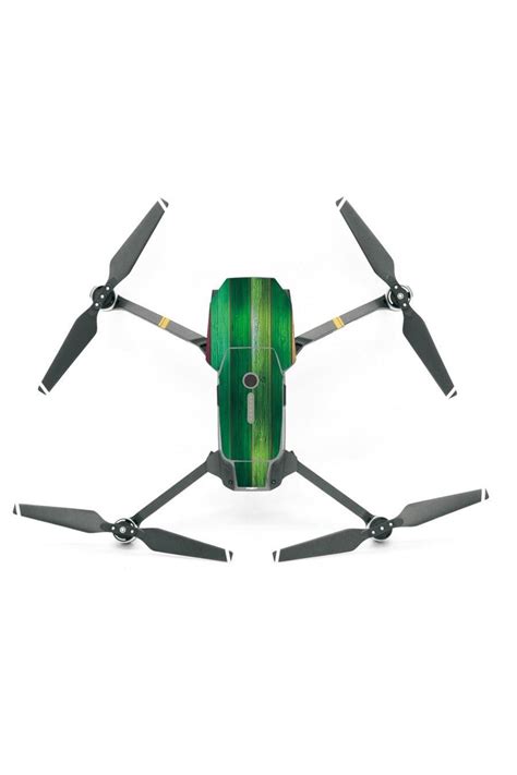 Profisher Dji Mavic Pro Için Green Wood Su Geçirmez Pvc Cilt Çıkartma