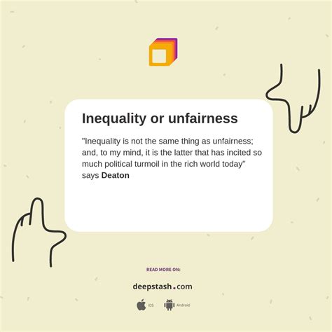 inequality  unfairness deepstash