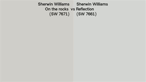 Sherwin Williams On The Rocks Vs Reflection Side By Side Comparison