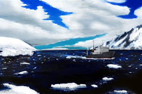 Arctic Landscape drawing by Kurtis D Edwards | Doodle Addicts