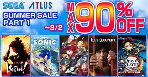 The Sega Summer Sale Part Is Now Live On The Playstation Store