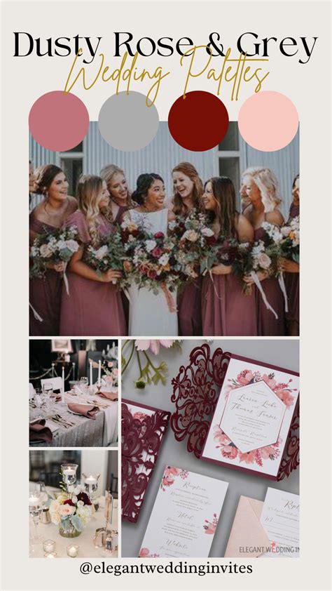 10 Gorgeous Dusty Rose And Grey Wedding Color Palettes For 2023 Blog