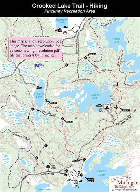 Chain Of Lakes Pinckney Michigan Map