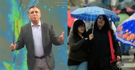 Lluvia y nieve en Santiago Meteorólogo Iván Torres asombra en el