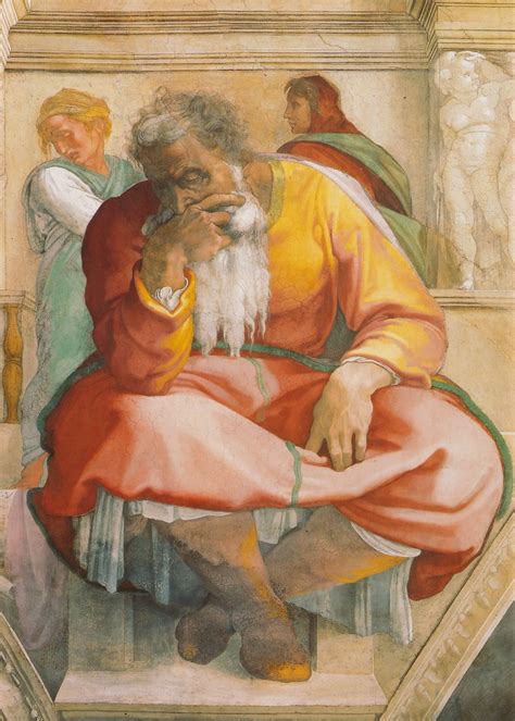 Sixtinische Kapelle Michelangelo Prophet Jeremias Prophet Jeremiah