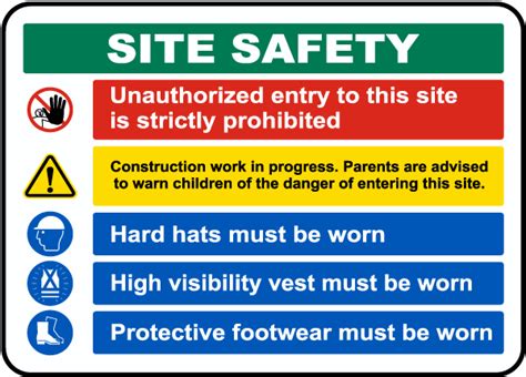 Site Safety Rules PPE Required Sign Get 10 Off Now