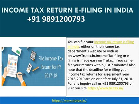 Ppt How To E Filing Income Tax Returns In India In Few Easy Steps