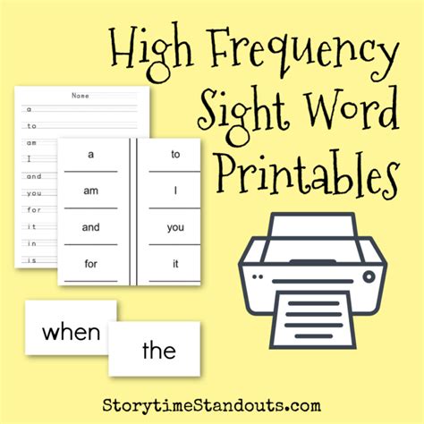 Sight Word Printable Books