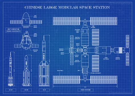 Space Station Drawing Dimension