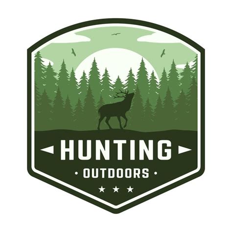 Premium Vector Deer Hunting Outdoors Vector Logo