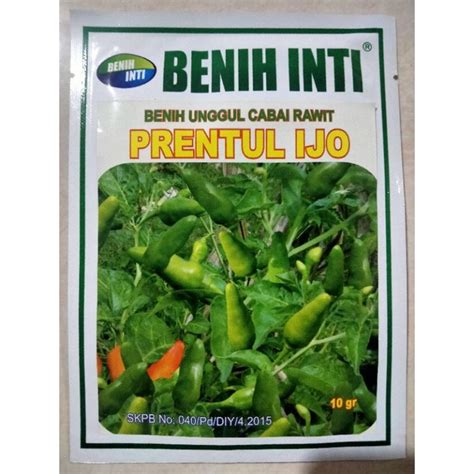 Jual Benih Cabe Rawit Hijau Prentul Ijo Gram Bibit Cabe Prentul