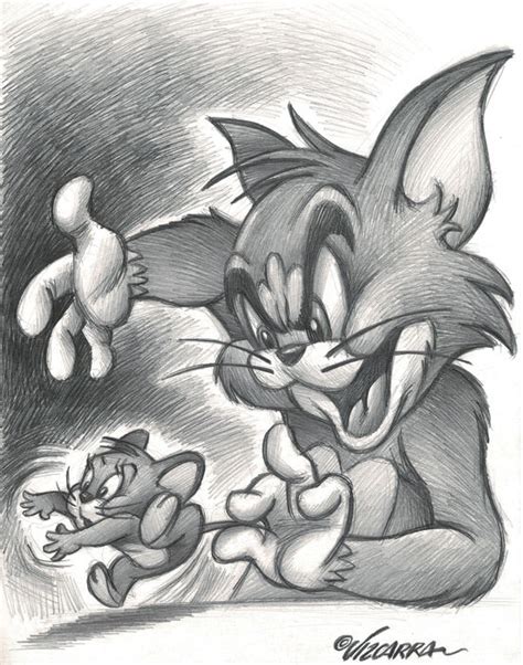 Tom And Jerrys Game Original Drawing Joan Vizcarra Catawiki