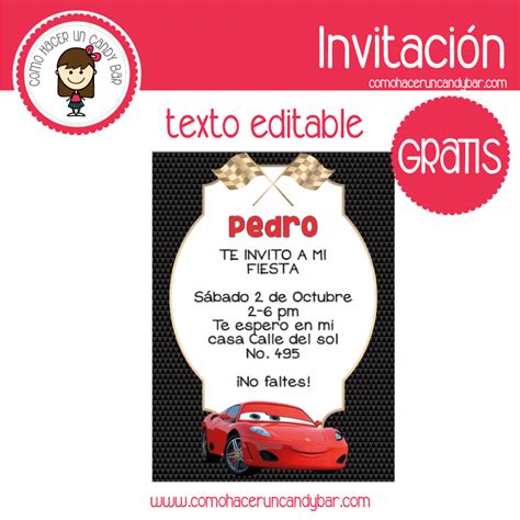 Blog de imprimibles gratis para tu fiesta Invitación editable gratis