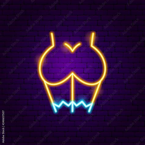 Sex Girl Neon Sign Stock Vector Adobe Stock