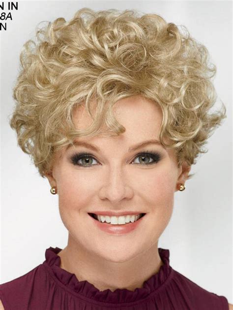 Curly Blonde Short 8" Trendy Classic Wigs