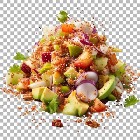 Ensalada De Verduras Sobre Un Fondo Transparente Archivo Psd Premium