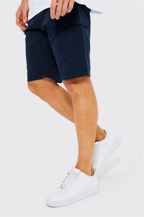 Tall Fixed Waist Band Cargo Shorts Boohoo