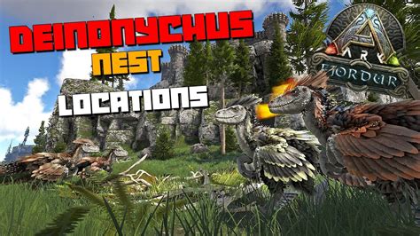 Ark Fjordur All Deinonychus Nests Egg Locations Youtube