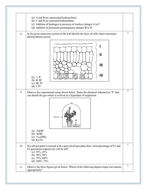 Cbse Class 10 Science Sample Paper For Board Exam 2023 With Solutions