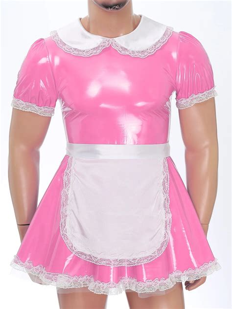 Sissy Maid Latex Dress With Apron Sissy Lux