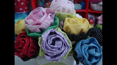 Rosa De Tecido Artesanato Passo A Passo Tutorial Diy Youtube